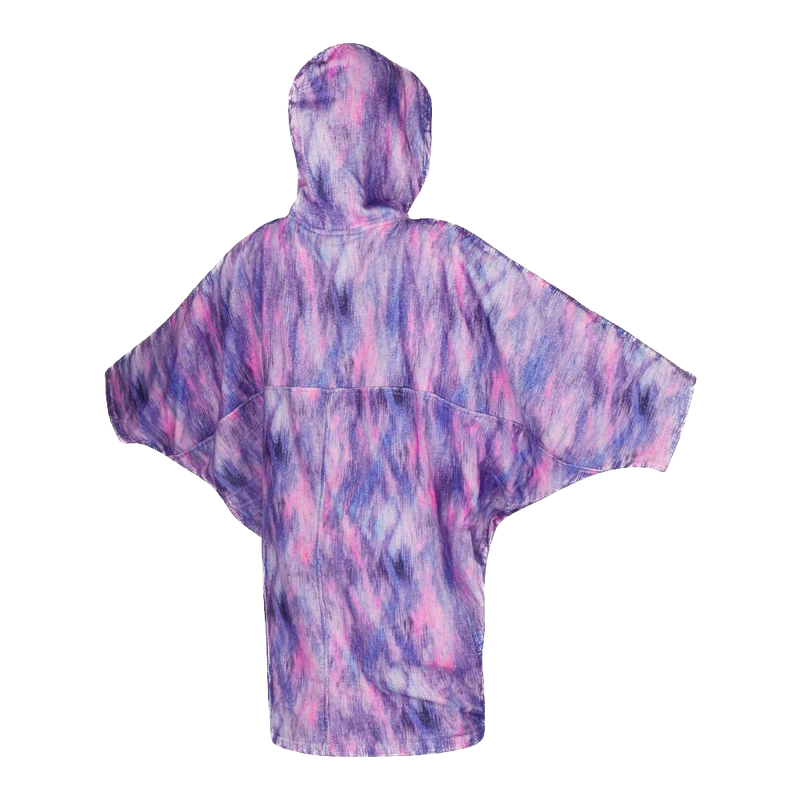 Womens Poncho - Black/Purple Mystic