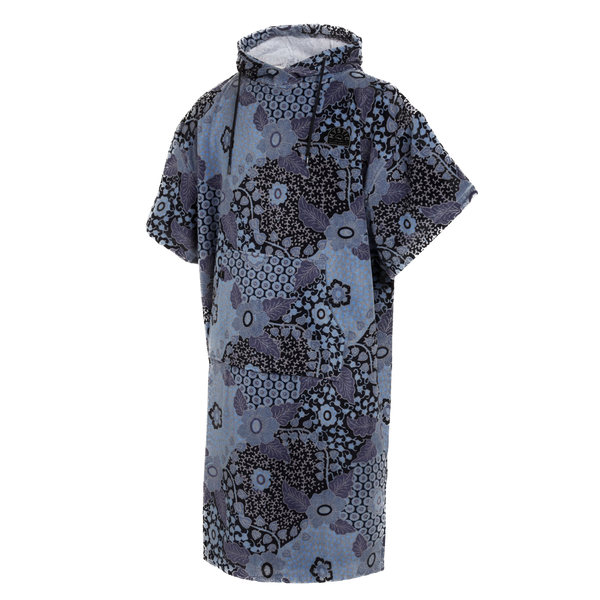 Poncho Velours AOP - Blue Mystic