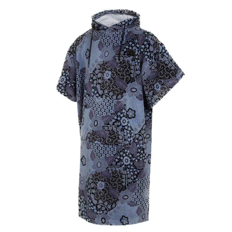 Poncho Velours AOP - Blue Mystic