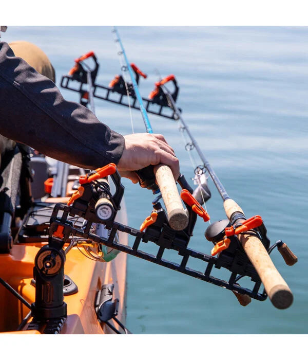 YakAttack - SideStage Pro Rod Rack includes 6 FlipGrips, 2 ClickTrac Rails, LNL Mount