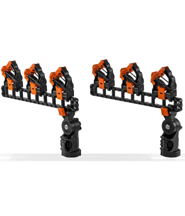 YakAttack - SideStage Pro Rod Rack includes 6 FlipGrips, 2 ClickTrac Rails, LNL Mount